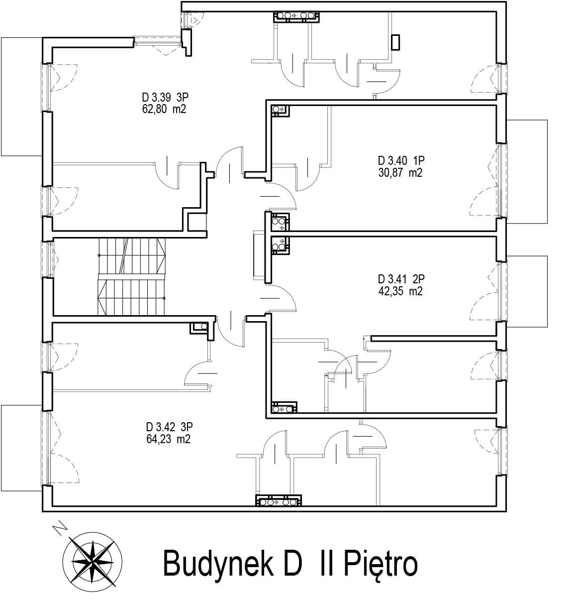 Osiedle Radnych 2 - Budynek D - Piętro 2